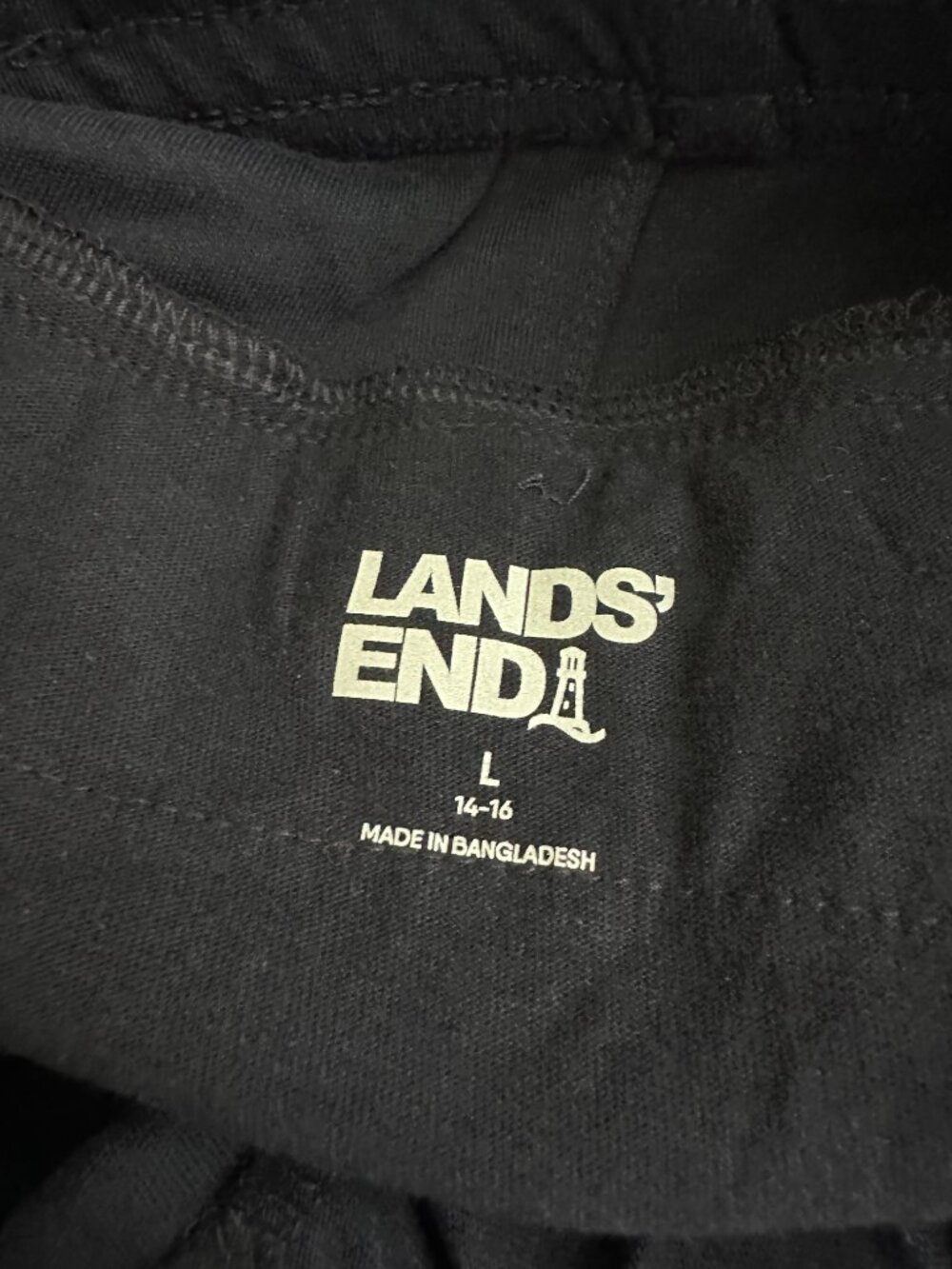 2/$30 Lands' End Sport Knit Straight Leg Pullon Cargo Pant Blue Large #A2176 - Picture 7 of 10